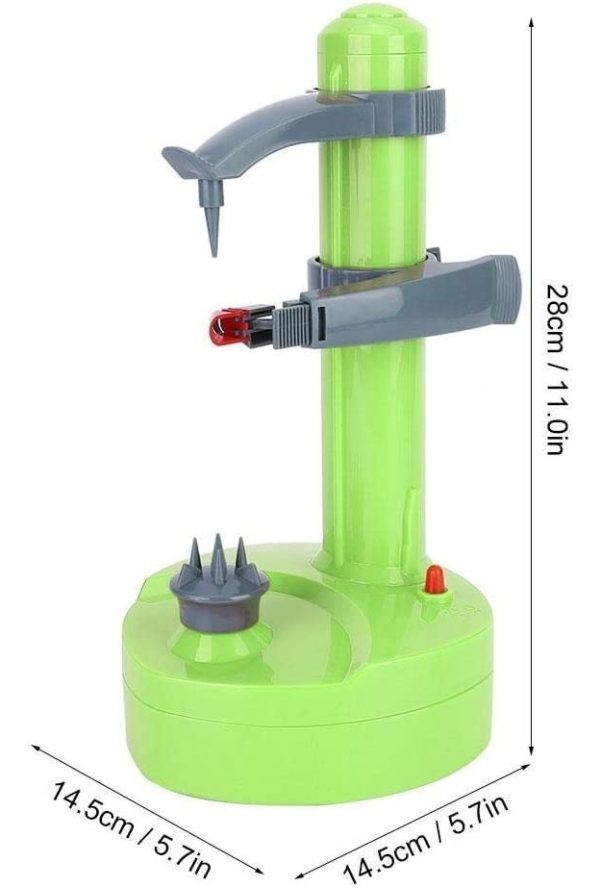 Pelador Eléctrico Frutas Y Verduras Cuchillas Acero Rotacion - Imagen 9