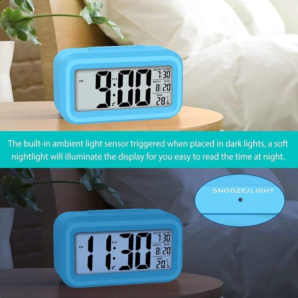 Reloj Despertador Digital Fecha Temperatura Alarma Luz Led - Imagen 21