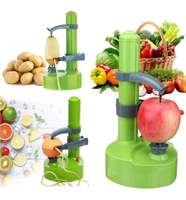 Pelador Eléctrico Frutas Y Verduras Cuchillas Acero Rotacion - Imagen 6