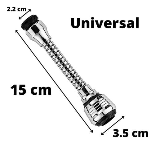 Extensible Con Puntero Cromado Para Canilla Buena Grifería - Imagen 3