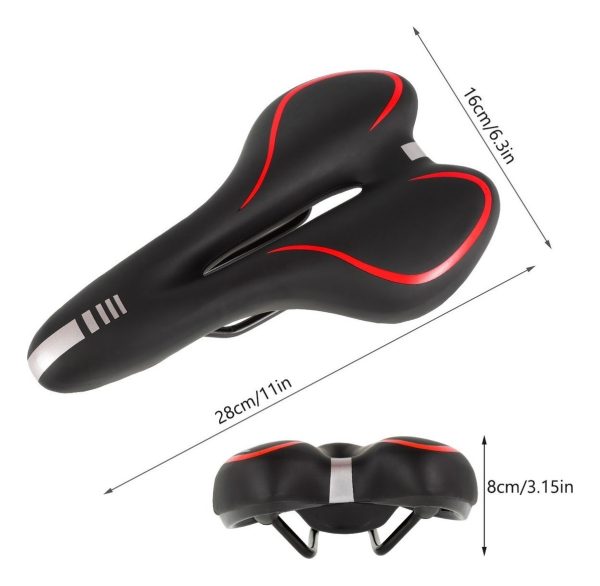 Asiento Bicicleta Ergonomico Anti Prostatico Gel Confort - Imagen 6