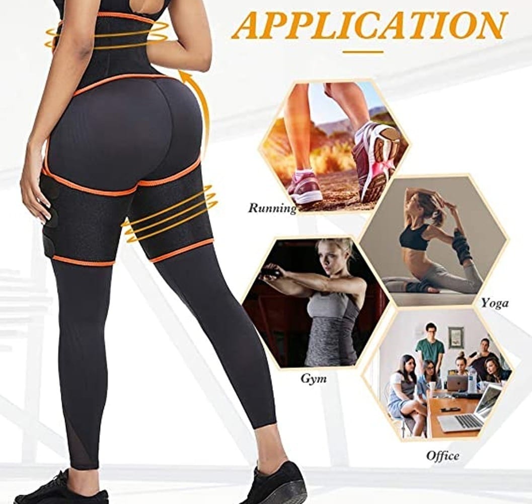 Faja Reductora Neopreno Unisex 4 En 1 Reductor Tonificador - Imagen 2