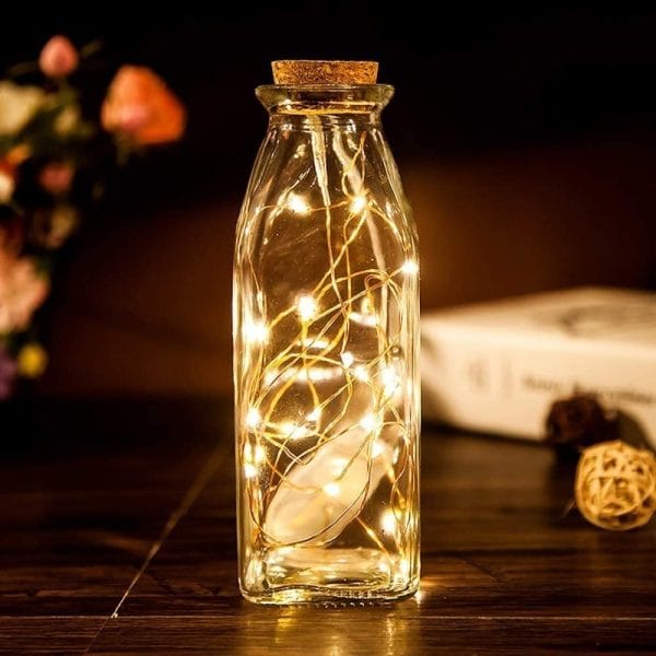 Guirnalda Luciérnagas 5m 50 Led Cálida A Pila Luz Decoración - Imagen 2