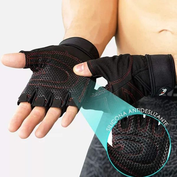 Guantes Pesas Fitness Crossfit Gym Musculación Deporte - Imagen 2