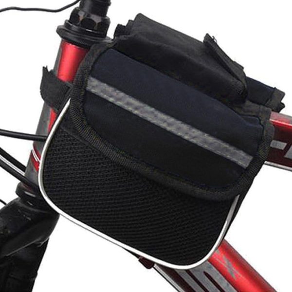 Alforja Bolso Impermeable De Bicicleta Para Cuadro Bolsillos - Imagen 3