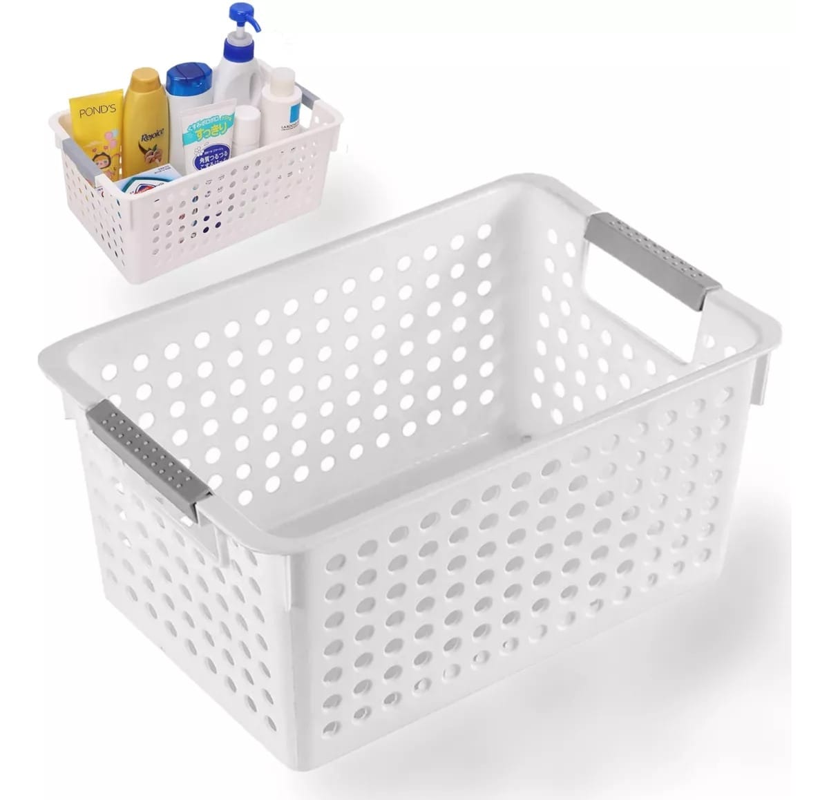 Canasto Organizador Chico Plástico Pequeño 27 X 18 X 14.5 Cm - Imagen 6