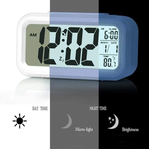 Reloj Despertador Digital Fecha Temperatura Alarma Luz Led - Imagen 12