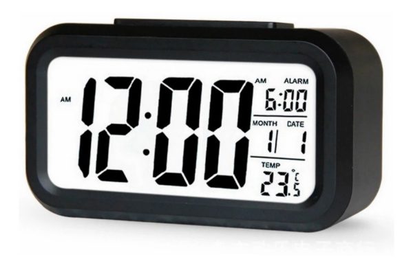 Reloj Despertador Digital Fecha Temperatura Alarma Luz Led