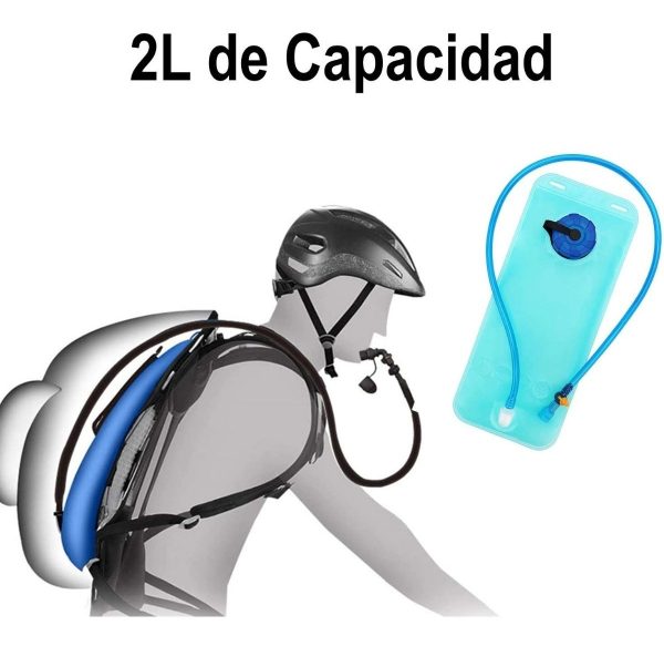 Bolsa Agua Hidratación 2 L Caminatas Ciclismo Senderismo - Imagen 6