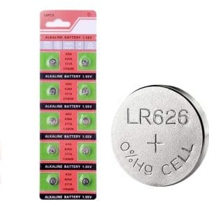 Pilas Boton Ag-4 Pack Alcalina Relojes Auriculares 10 Ud