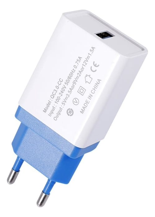 Cargador Ficha De Carga Rapida Puerto Usb Conector 3.0 Pared - Imagen 7