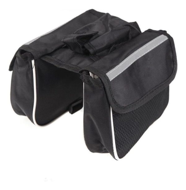 Alforja Bolso Impermeable De Bicicleta Para Cuadro Bolsillos - Imagen 9