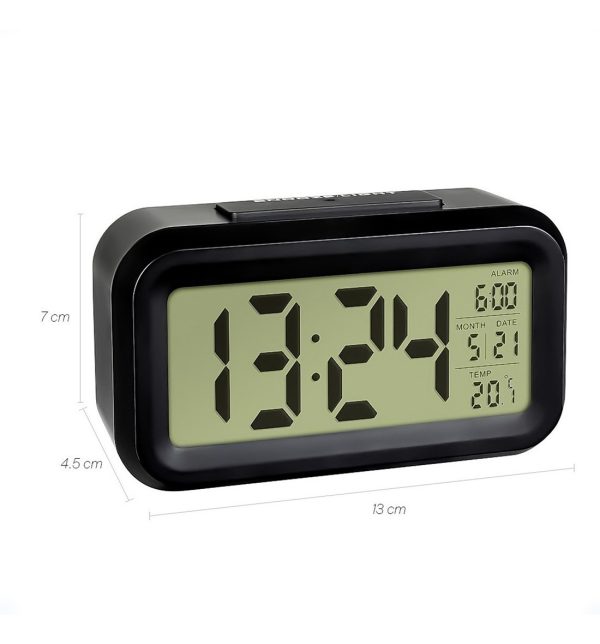 Reloj Despertador Digital Fecha Temperatura Alarma Luz Led - Imagen 9