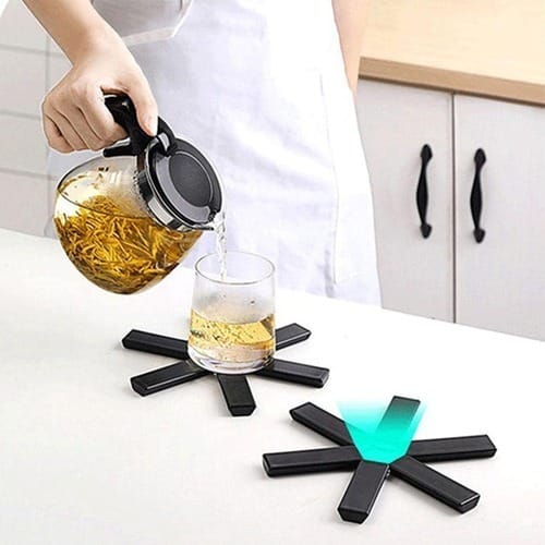 Protector Ollas Platos Plegable Resistente Al Calor Cocina - Imagen 4