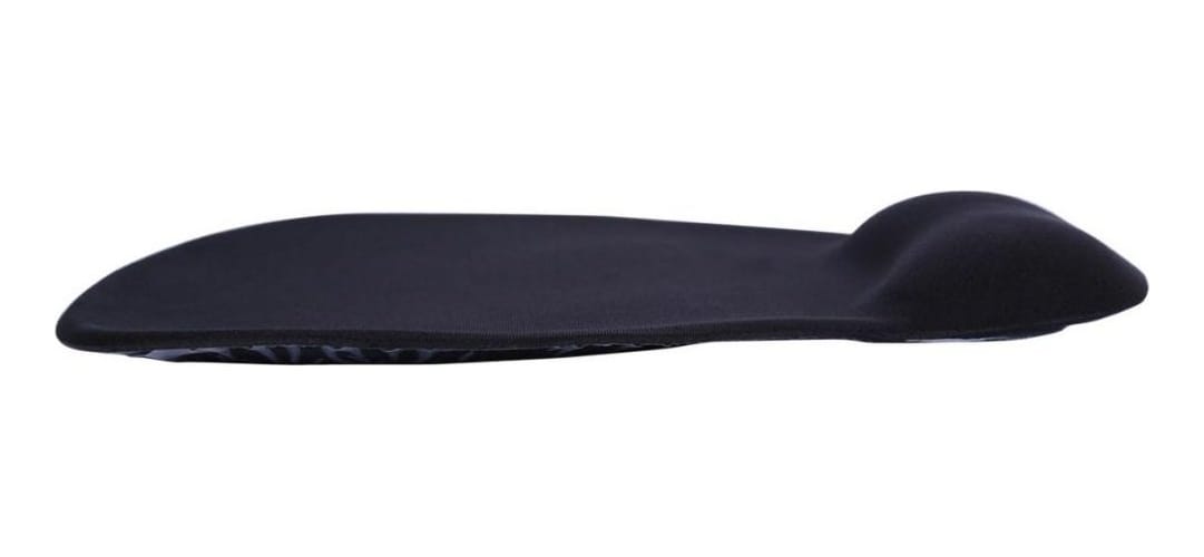 Mouse Pad Negro Con Gel Para Apoyar Muñeca Cómodo Ergonomico - Imagen 6