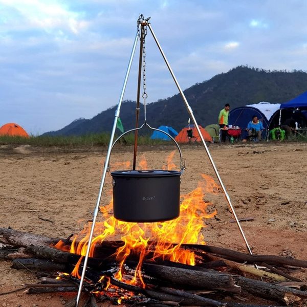 Trípode Soporte Para Olla Soporta 10kg Para Fogata Camping - Imagen 9