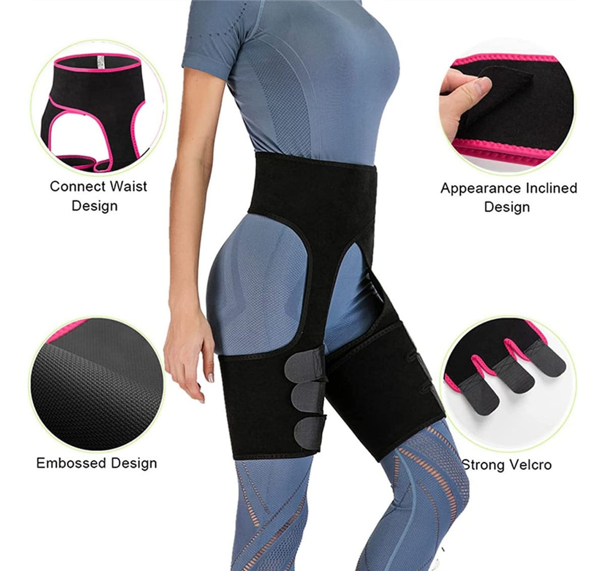 Faja Reductora Neopreno Unisex 4 En 1 Reductor Tonificador - Imagen 5