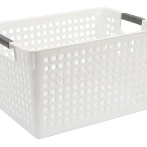 Cesto Caja Canasto Organizador Ancho Grande Baño Cocina