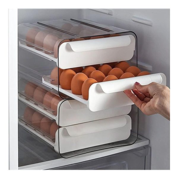 Caja De Almacenamiento De Huevos Para 32 Unidades 2 Cajones - Imagen 2