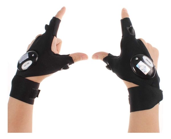 Guantes Con Linterna Led Por Par Camping Trabajo O Pesca - Imagen 7