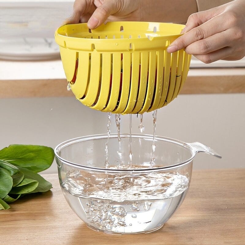 Colador Escurridor De Frutas Y Vegetales Cocina Acrílico - Imagen 2