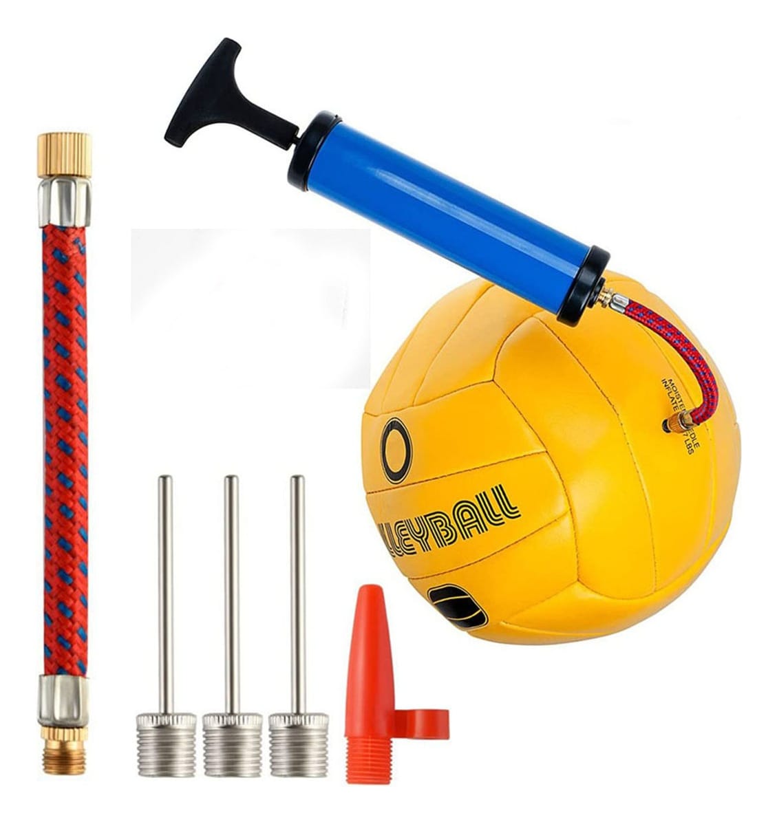 Set De Pinchos + Manguera De Inflador Pelota Y Bicicleta - Imagen 2