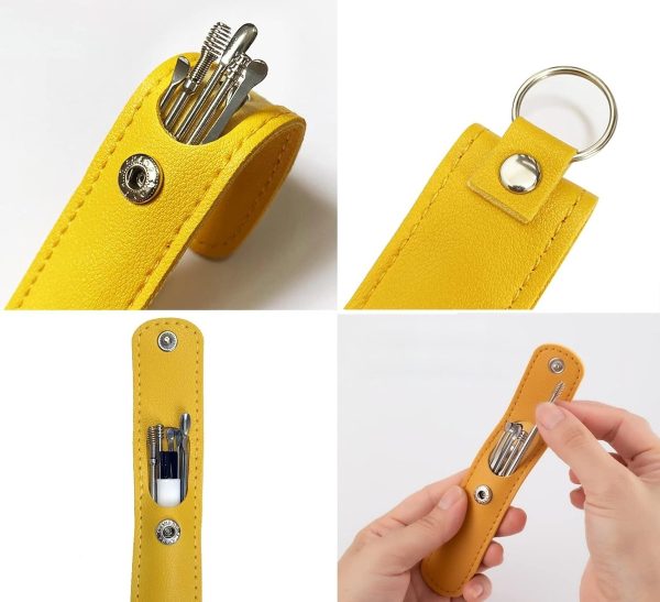 Kit De Limpieza Para Oído En Funda 6 Piezas Acero Inoxidable - Imagen 7