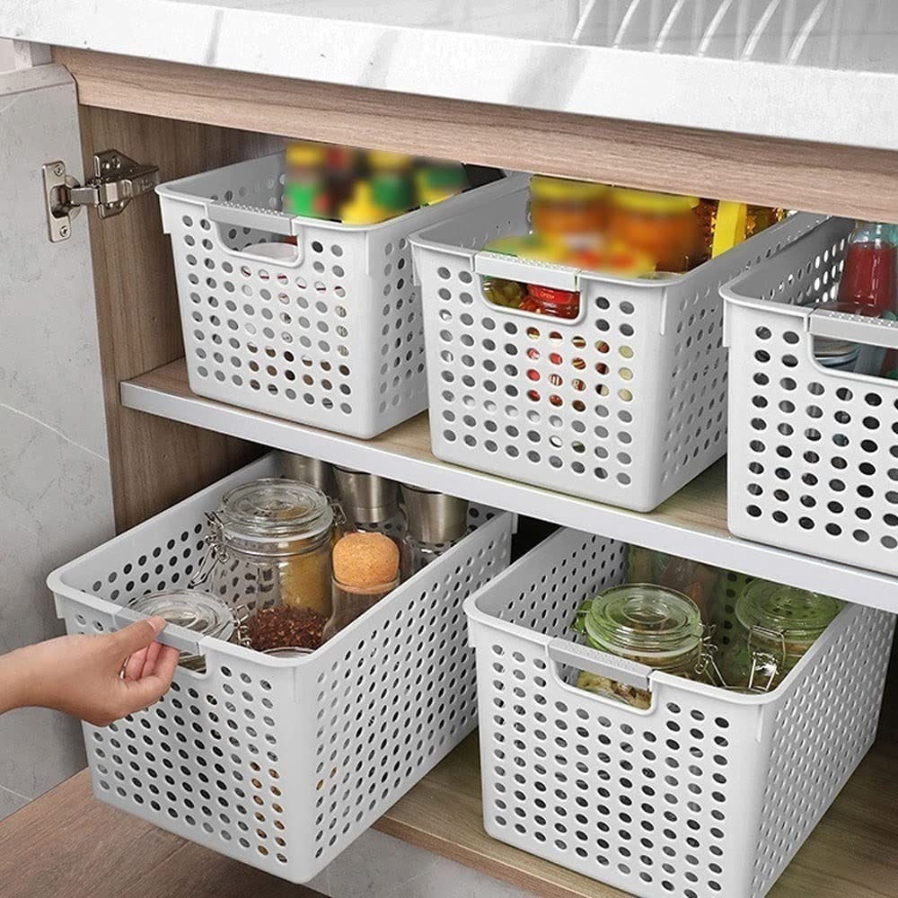 Cesto Caja Canasto Organizador Ancho Grande Baño Cocina - Imagen 2