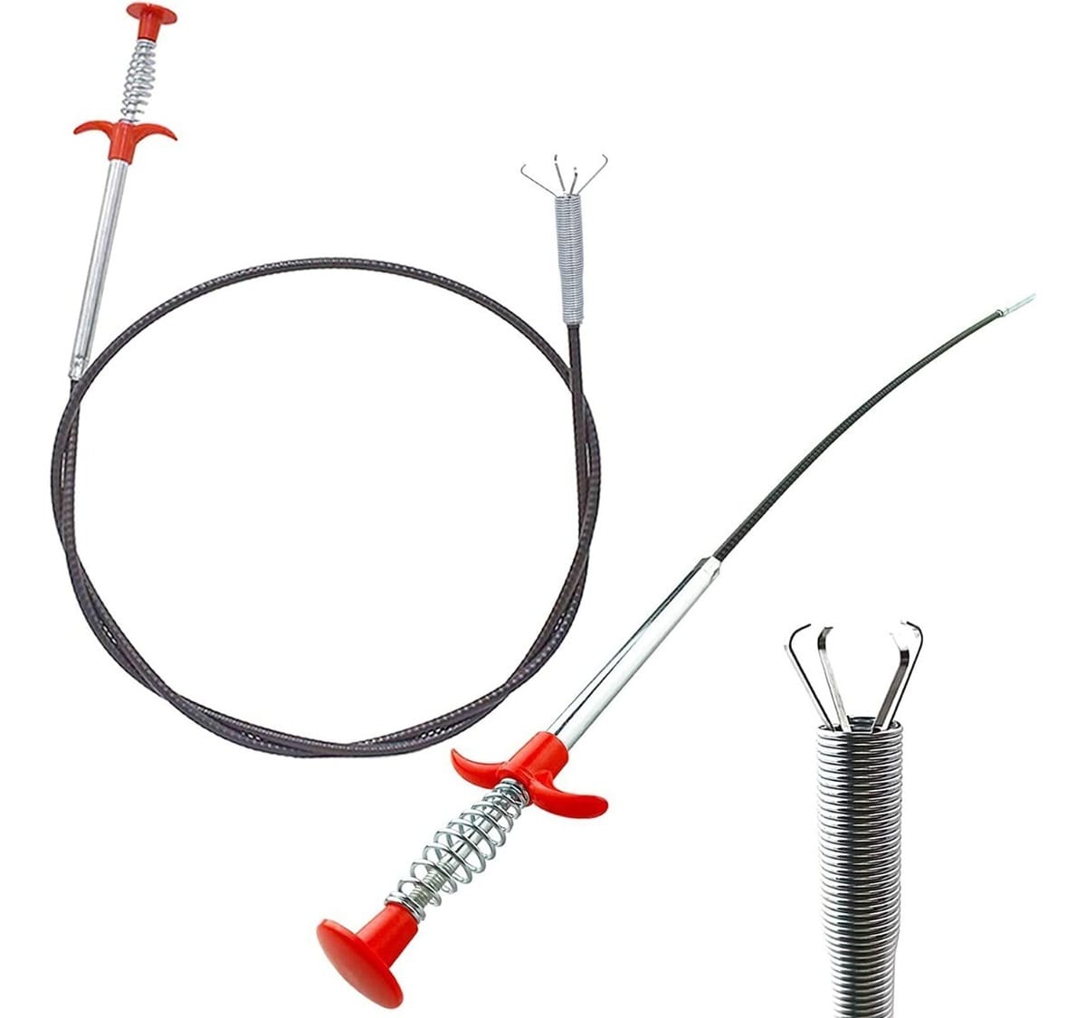 Destapa Caños Limpiador Tuberías Flexible 60 Cm - Imagen 4