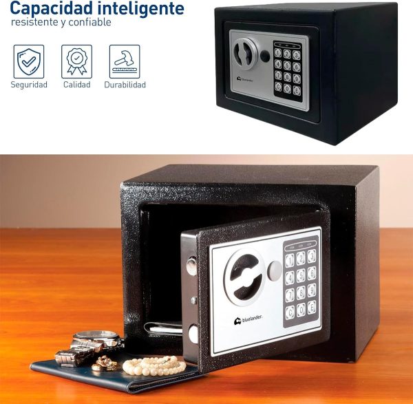 Caja Fuerte De Seguridad Electrónica Codigo Digital Y Llave - Imagen 2