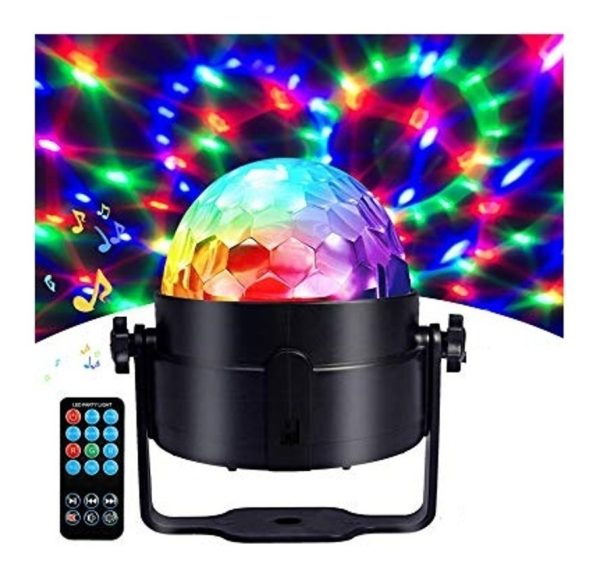 Bola De Luces Led Rgb Audioritmica Discoteca + Control - Imagen 2