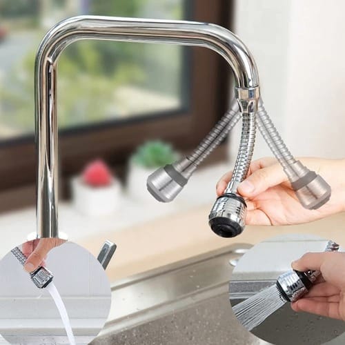 Extensible Con Puntero Cromado Para Canilla Buena Grifería - Imagen 4