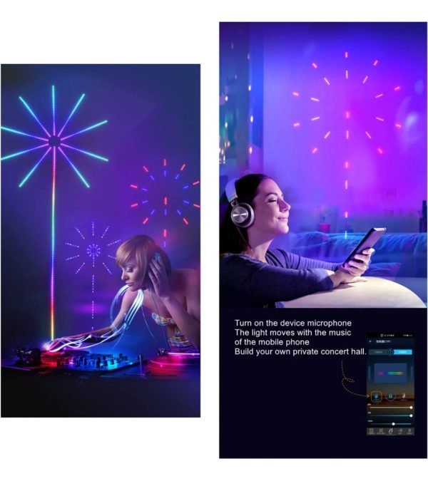 Cinta Led Rgb Fuegos Artificiales Bluetooth Alimentacion Usb - Imagen 8