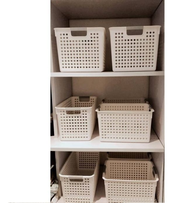 Cesto Caja Canasto Organizador Ancho Grande Baño Cocina - Imagen 12