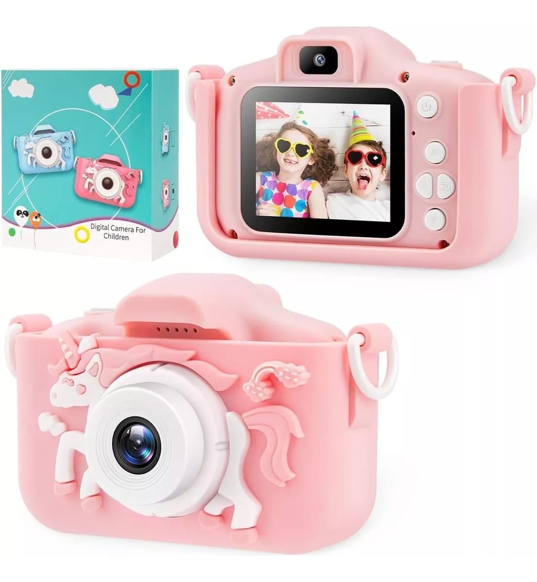 Camara Digital Infantil Unicornio Con Pantalla Autofoto - Imagen 2