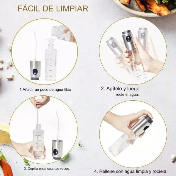 Rociador Spray Aderezos Aceite Oliva Vinagre Pulverizador - Imagen 5
