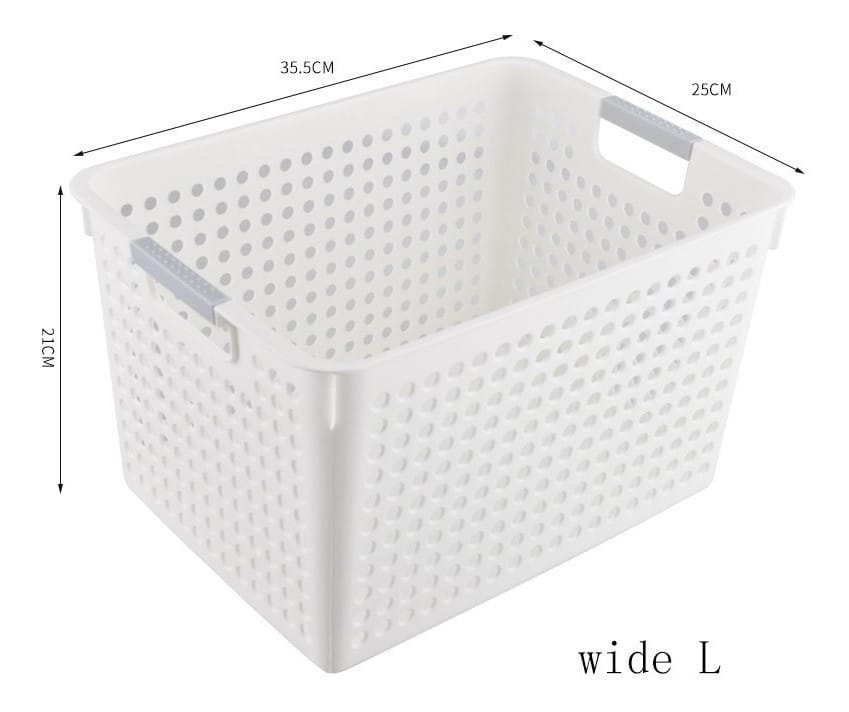 Cesto Caja Canasto Organizador Ancho Grande Baño Cocina - Imagen 6