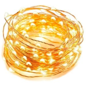 Guirnalda Luciérnagas 5m 50 Led Cálida A Pila Luz Decoración