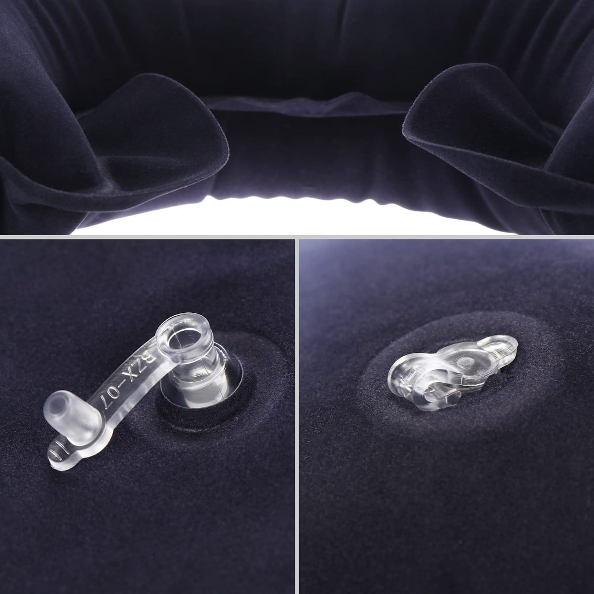 Set De Viaje Almohada Inflable + Cubre Ojos + Tapones Oidos - Imagen 4
