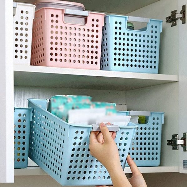 Cesto Caja Canasto Organizador Ancho Grande Baño Cocina - Imagen 2