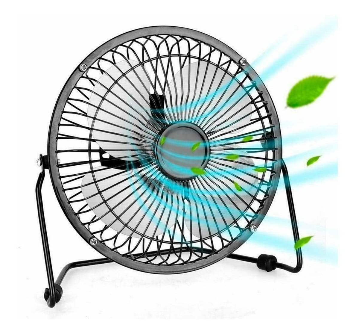Mini Ventilador Usb De Metal Ideal Oficina Hogar Escritorio - Imagen 8