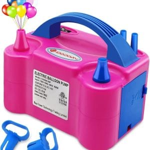 Inflador Globos Eléctrico Compresor 600w 2 Inyectores Fiesta