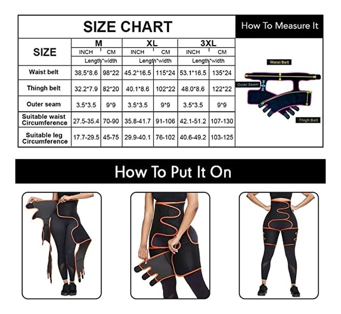 Faja Reductora Neopreno Unisex 4 En 1 Reductor Tonificador - Imagen 4