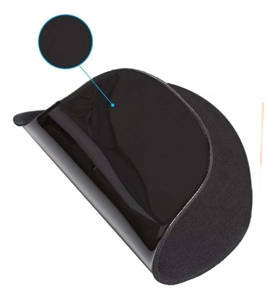 Mouse Pad Negro Con Gel Para Apoyar Muñeca Cómodo Ergonomico - Imagen 5