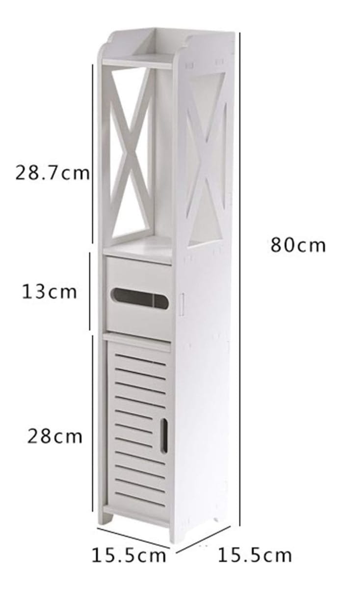 Mueble Organizador Tipo Columna Para Baño 80cm De Altura - Imagen 5