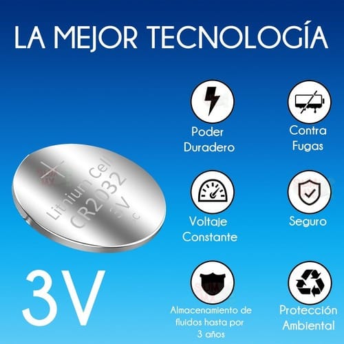 Pilas Cr 2032 Pack X5 Boton Relojes Electronicos Controles - Imagen 2