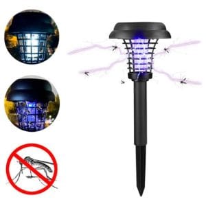 Lampara Mata Mosquitos Led Tipo Estaca Exterior Solar Jardin
