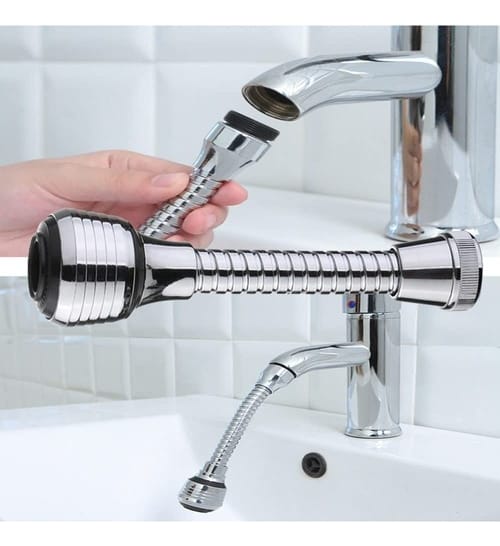 Extensible Con Puntero Cromado Para Canilla Buena Grifería - Imagen 2