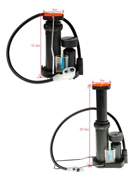 Inflador Rapido Alta Presion Bicicleta Moto Auto Deportes - Imagen 6