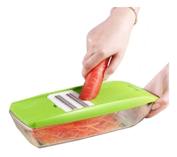 Rallador Cortador Manual Verduras 4 Cuchillas + Pelador - Imagen 2